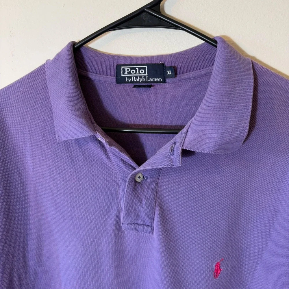 Polo by Ralph Lauren Men's XL Purple Polo‎ Shirt Short Sleeve Casual Top